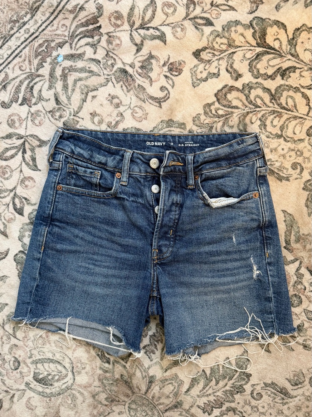 Old Navy Distressed Denim Jean Shorts - Blue Wash